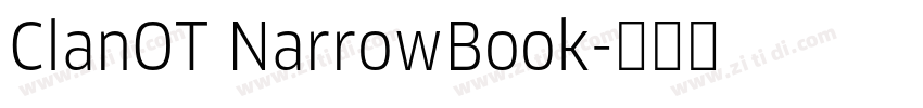 ClanOT NarrowBook字体转换